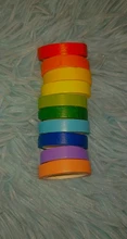 10 unids/caja arco iris de Color sólido japonés adhesiva Washi cinta de papel adhesiva de impresión adhesivo DIY Scrapbooking Deco lote de cintas Washi