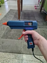 Kit de herramientas de Pistola de Pegamento Caliente con ajuste de temperatura, pistola de silicona de 150W para reparación de artesanías, bricolaje, barras de pegamento de 11mm, boquilla de cobre puro