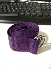 Correa elástica para Yoga, cinturón con hebilla de anillo en D para gimnasio, equipo de Fitness para mujer, herramientas para perder peso, cinturones de ejercicio de algodón duraderos