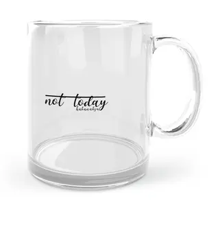 

Personalized Custom Note Today Designed Glass Mug Cup-1
