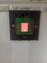 MiniTiger-Interruptor táctil de pared, estándar de la UE/Reino Unido, 1 entrada y 1 vía, Panel de interruptor de cristal blanco, 220-250V, solo función táctil