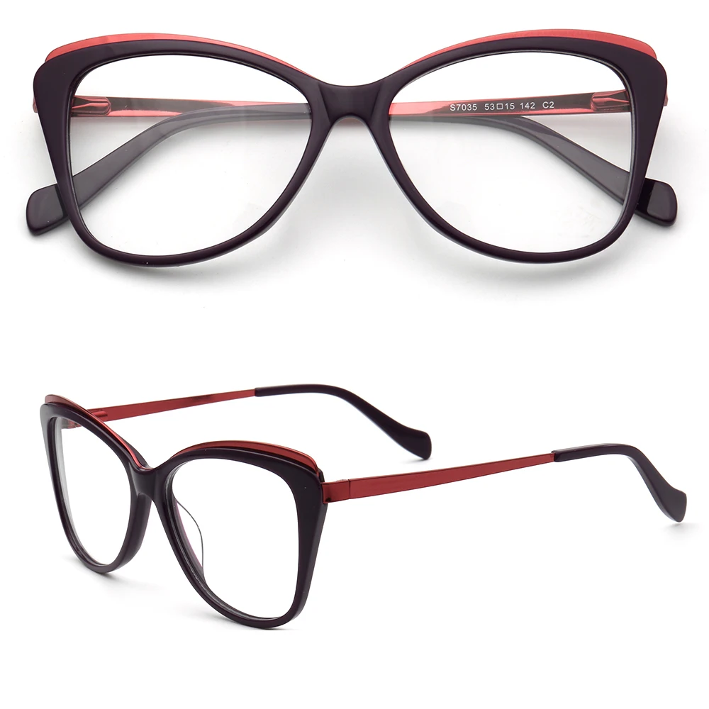 

Лидер продаж 2021, женские оптические оправы для очков, кошачий глаз для женщин, ретро оправы для очков в форме бабочки, ацетатные очки, очки по рецепту