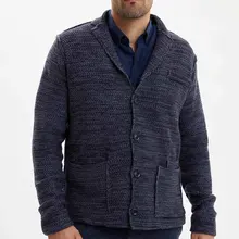 Дефакто Мужская мода простой лацкан чистый цвет куртка мужская повседневная Свободная куртка Мужская Весна Осень новинка-I3235AZ18SP