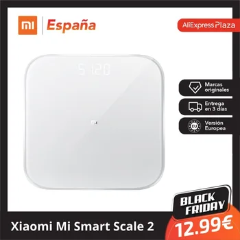 

Mi Scale 2 Original Xiaomi Mi, Báscula de salud, Báscula Digital Bluetooth 5, compatible con Android 4,3 iOS Version Global