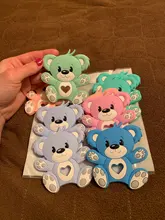 Baby Rattle Rodent-Toys Teething-Toy Silicone Personalized Bpa-Free Bear 10PCS 