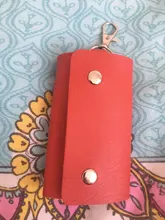 Llavero PU de las mujeres de los hombres de llaveros cartera cubierta de Hasp de moda billeteras para llaves organizador de bolsa de almacenamiento de regalo creativo