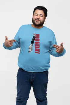 

Angemiel Wear Reverse Monday Blue Men Sweatshirts