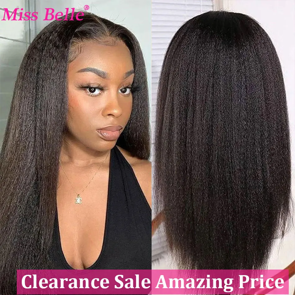 Kinky Straight Lace Front Human Hair Wigs Glueless Lace Frontal 30 Inch Brazilian Yaki Straight Human Hair Wig human hair wig,lace front wig,human hair wigs,front lace wig
