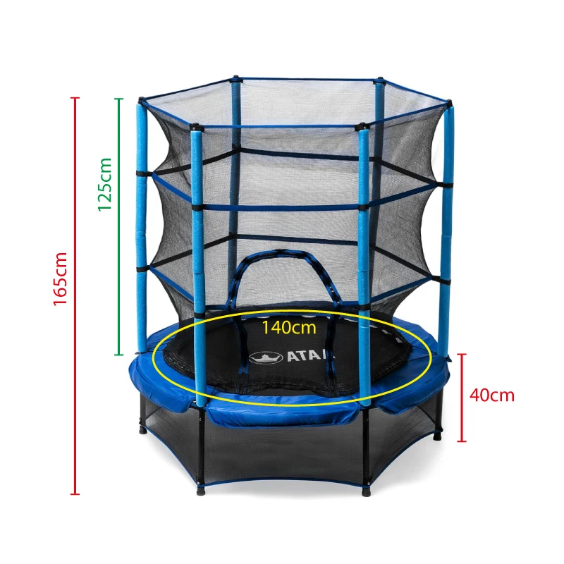 110*140 CM Trampoline Children Baby Toy Adult Fitness With Guard Net Family  Bounce House Indoor Playground Pula Cama Elastica - AliExpress