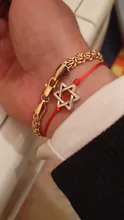2 unids/set nueva moda Magen de la Estrella de David de encanto pulseras de hilo rojo para amante pareja mujeres hombres estrella judía deseo joyería regalos