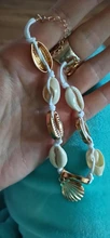 IPARAM-Pulsera de cuerda con conchas para mujer, brazalete de hilo, tobillera, estilo bohemio, vintage, playa, fiesta