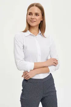 

DeFacto Woman Long Sleeve Shirt Women Solid Color Shirts Office Lady Shirts OL Top Shirts White Black Pink-I5278AZ20SP