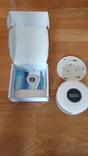 Sensores de monóxido de carbono y Detector de humo 2 en 1, pantalla LCD operada por batería, alarma de humo con luz LED, advertencia de sonido intermitente