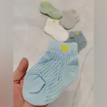5 par/set aliento de bebé de algodón Niño de cristal de seda niños verano Calcetines de bebé delgada calcetines para niñas NIÑOS Calcetines Miaoyoutong