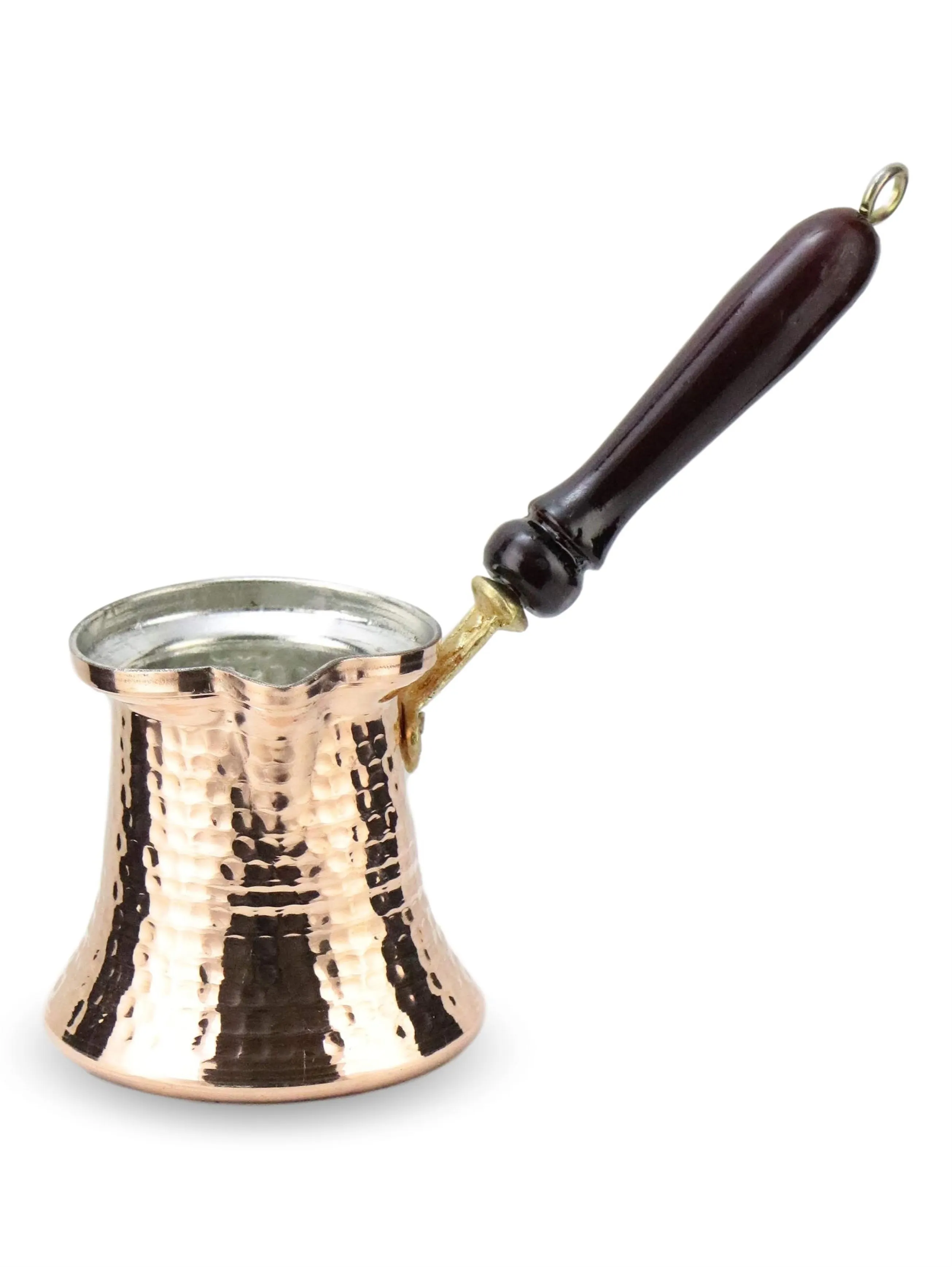 

Wooden Handle Thick Copper Coffee Pot 5 Fincanlık