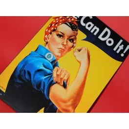 

VINTAGE plate WE CAN DO IT