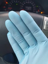 Guantes de nitrilo desechables de seguridad para el trabajo, resistentes al agua, grado alimenticio, antialergias, mecánicos y sintéticos, color negro, 100 Uds.