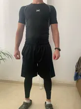 5 unids/set chándal de los hombres gimnasio de compresión de ropa deportiva traje de correr Jogging ropa deportiva de ejercicio medias