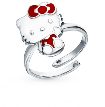 

Silver ring with enamel sunlight sample 925