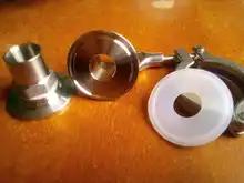 Clamp-Cover Ferrule-Adapter Pipe-Fitting Thread Stainless-Steel Sillicon-Gasket SS304