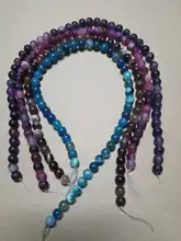 Beads Bracelet Watermelon Turquoises Frosted Jewelry-Making Amazonite Natural-Stone Tiger-Eye