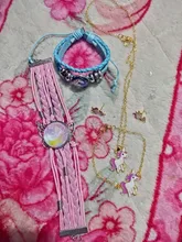 Unicornio trenzado pulsera de niños para niñas brazaletes de la Amistad joyería Multi-capa encanto pulsera de joyería de moda