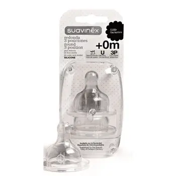 

SUAVINEX 2 teats round toe silicone 3 speed 0 +