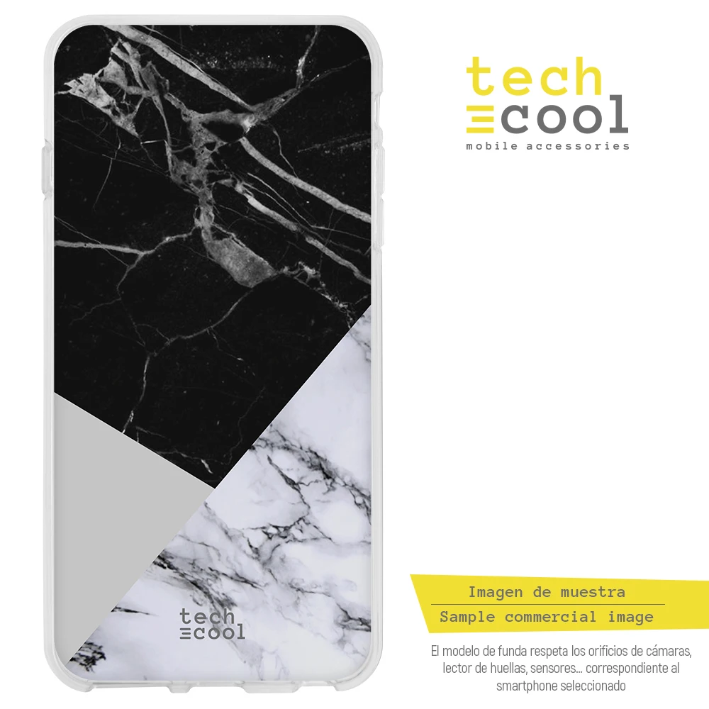 FunnyTech®Силиконовый чехол для Nokia 7 Plus L с мраморной текстурой
