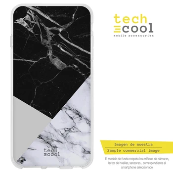 

FunnyTech®Stand case for Xiaomi Silicone Note Redmi 7/Note 7 Pro L Texture marble combined