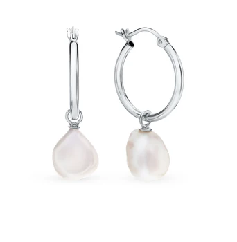 

Silver earrings with pearls sunlight sample 925