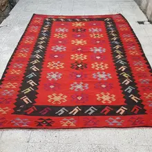 Винтажный английский Boho ковер 7'3'' X 9'4''/221X284 см