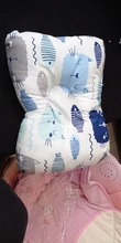 [Simfamily]-almohada de lactancia para bebé, almohada para evitar la forma de cabeza plana para recién nacidos, decoración de habitación de bebé de 21x32cm