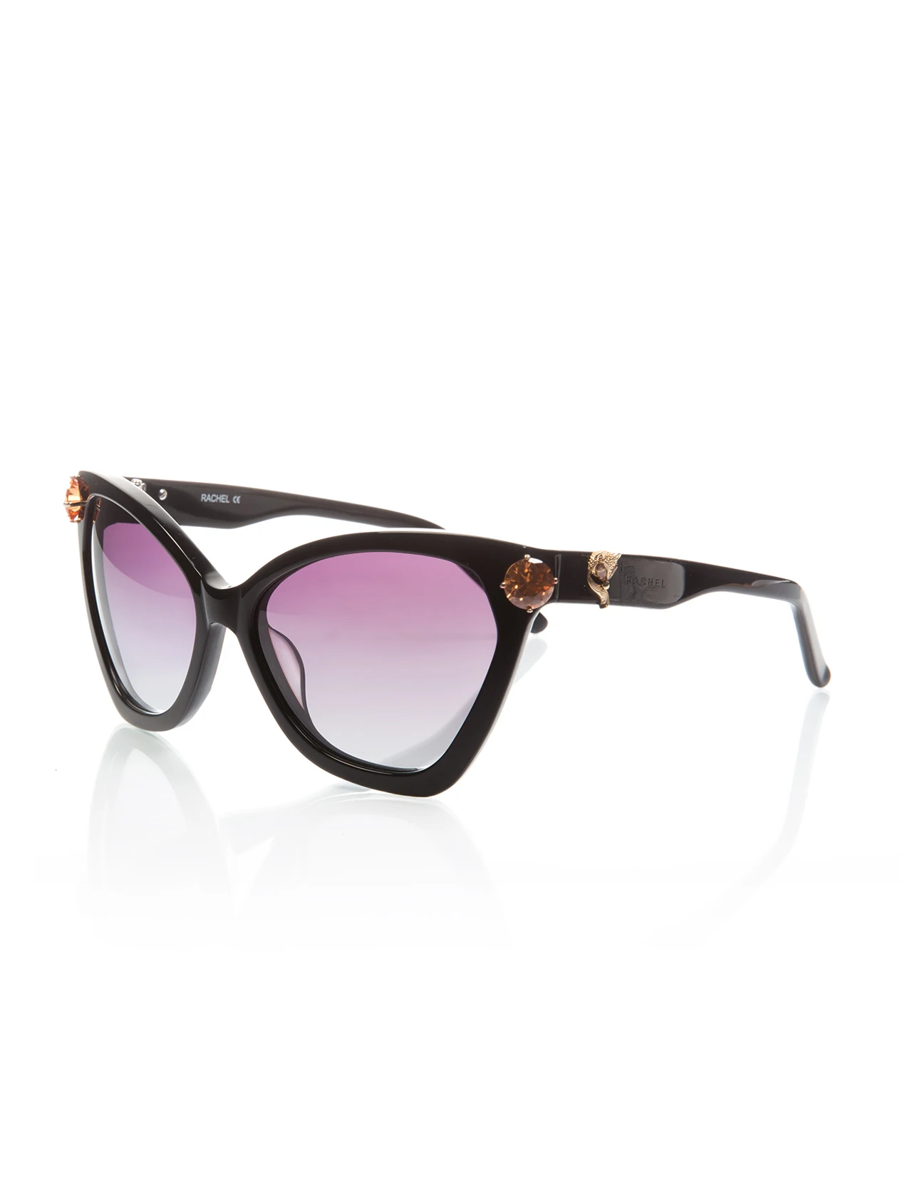 

Women's sunglasses rh 14108 01 bone black organic butterfly cat eye 58-16-135 rachel