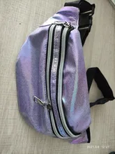 Riñonera de viaje con láser para mujer, bolso de mano para chicas, colorido, brillante, a prueba de agua