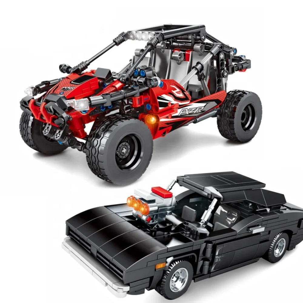 

Small Particles Building block for children Car shape educational Assemble Toys Simulation modeling Safe material kids gift