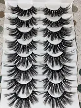 Makeup-Tools False-Eyelashes Eyes-Extension Mink Fluffy Natural Wispies Handmade 1-Box