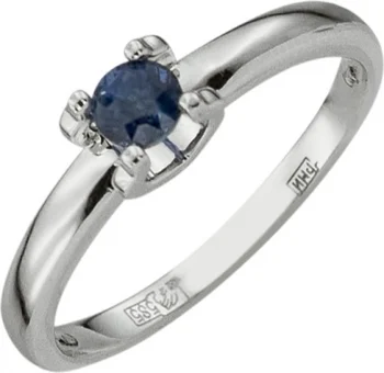 

Aloris ring with 1 sapphire in white gold