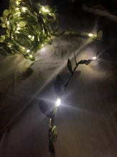 Tiny leaf garland fairy light decor LED Copper Wire string lights for Wedding forest