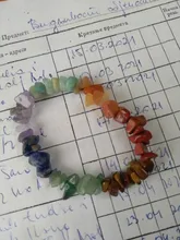 CSJA Reiki Piedra Natural 7 Chakra, Pulseras de cristal de curación pulsera chip grava cuentas regalos para mujer 2020 Pulseras G295