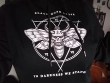 Sudadera con capucha de Devil winter para mujer, nueva oscura, punk, Vintage, Harajuku, informal, con estampado de dibujos animados, de talla grande, gótica, holgada