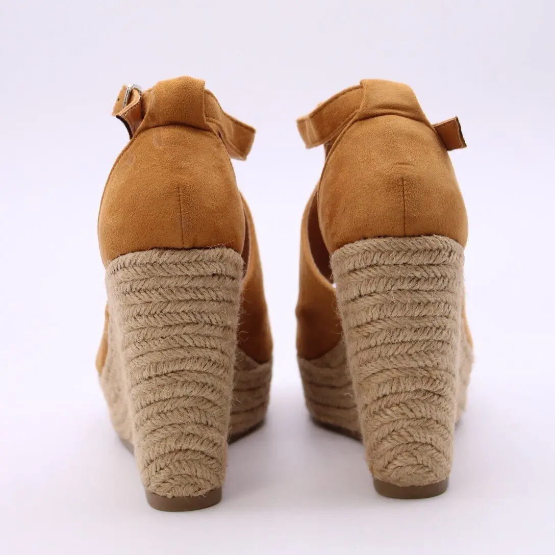 Soraia Jute Wedge Sandals - Detail Image 4