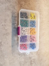 Mapa tachuelas Push Pins cabeza de plástico con punta de acero, 4mm, 500 unidades