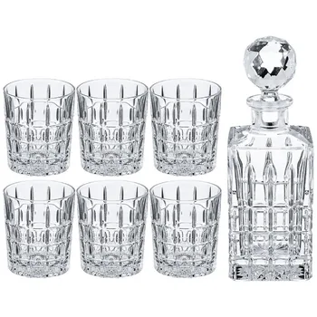 

Set for whiskey "dplomat" 7 Ave: shtof + 6 glasses 700/300 ml. Height = 20/9,5 cm.