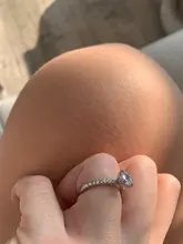 De alta calidad de Color de plata diamantes de imitación incrustaciones anillos para mujer anillo de boda regalo compromiso para mujeres envío gratuito