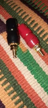 1 par (negro + rojo) de terminales Rojo Negro amplificador de conector Terminal de encuadernación conector tipo Banana para altavoz Jack adaptador de enchufe
