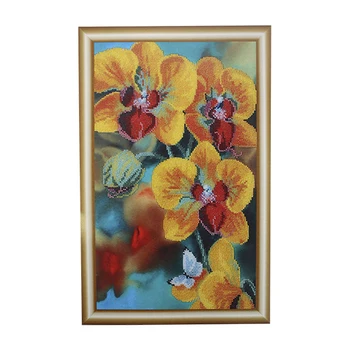 

БН-3119 Set for embroidery with beads Hobby & Pro's orchid Yellow's, 24*40 cm