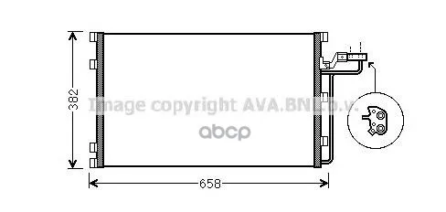 Конденсер Volvo C30 1.6-2.4 06- Ava Vo5139 Ava арт. VO5139