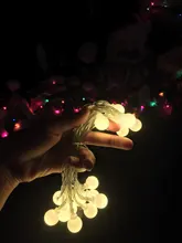 String-Lights Decoration Garland Battery-Powered Led-Ball Fairy Christmas-Tree Wedding