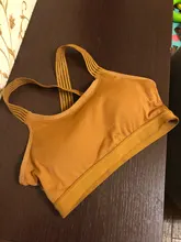 Yoga Bra Padded Top Gym Sports-Bras Push-Up Fitness Cross-Back Women Shockproof Breathable