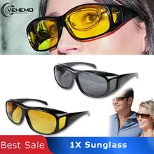 Vehemo HD желтые линзы поляризованные солнцезащитные очки для женщин ночное видение UV400 Glasse вождения анти УФ видение светильник